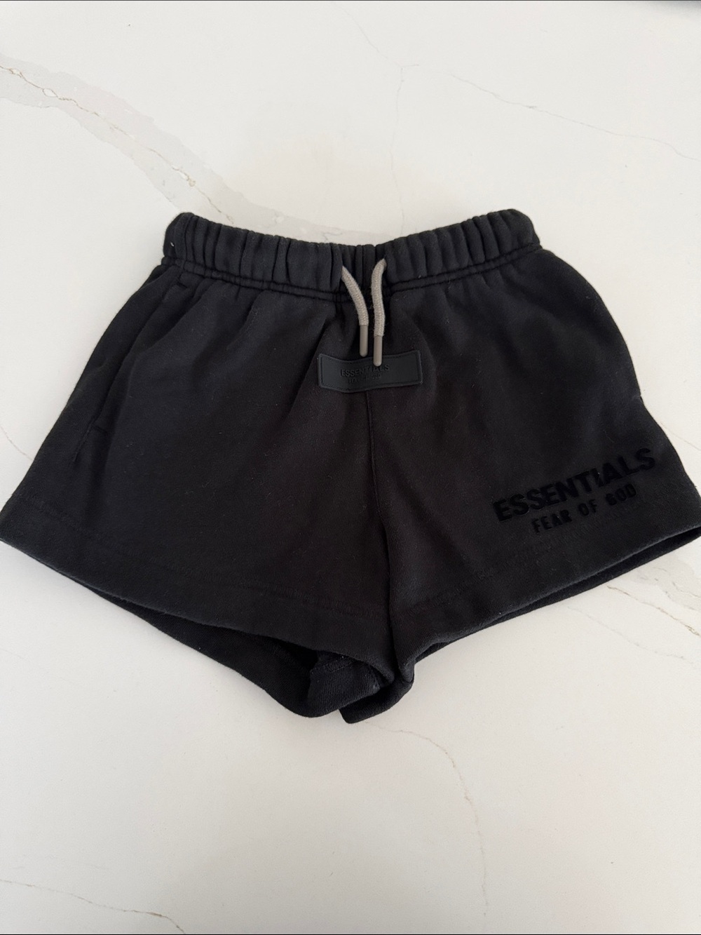 Essentials Kids's Black Cotton Shorts